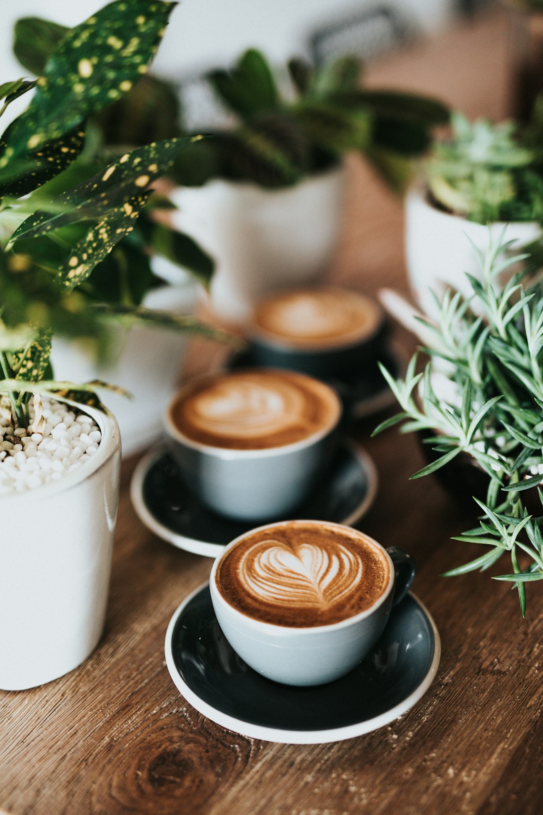 Cappuccino with latte art